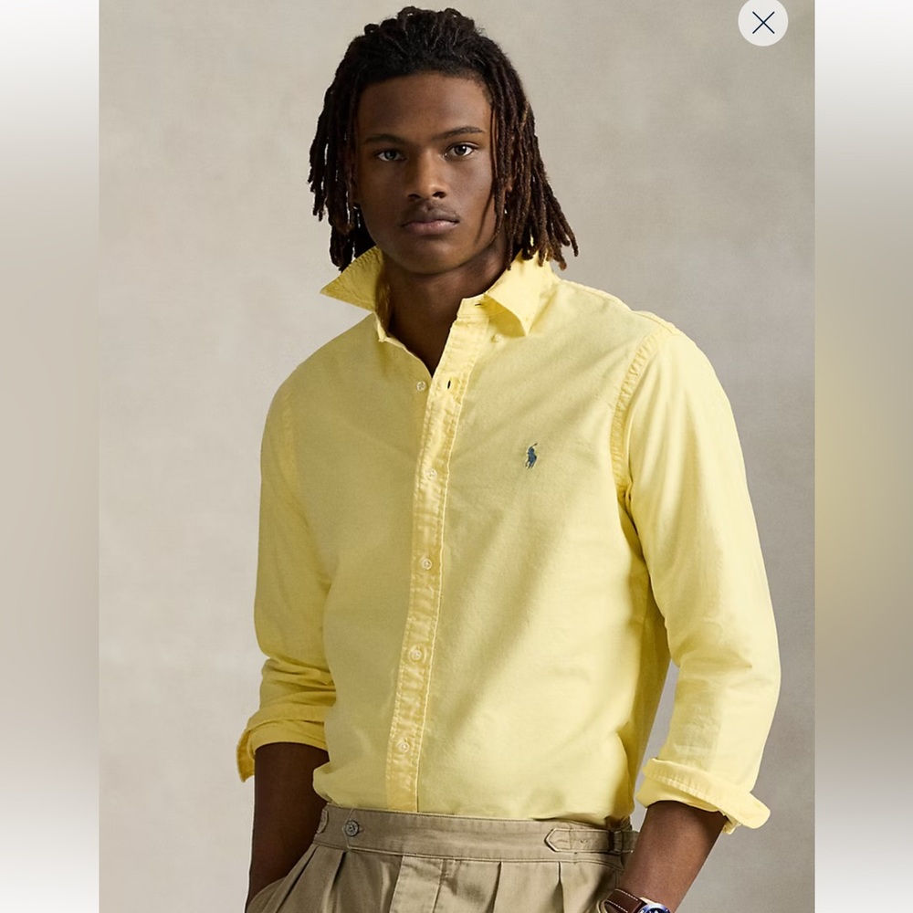 Yellow Polo Ralph Lauren Button-Down Shirt